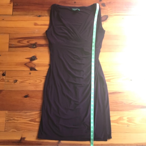 Lauren Ralph Lauren Purple Eggplant Bodycon Dress, EUC, 6 - Picture 9 of 13
